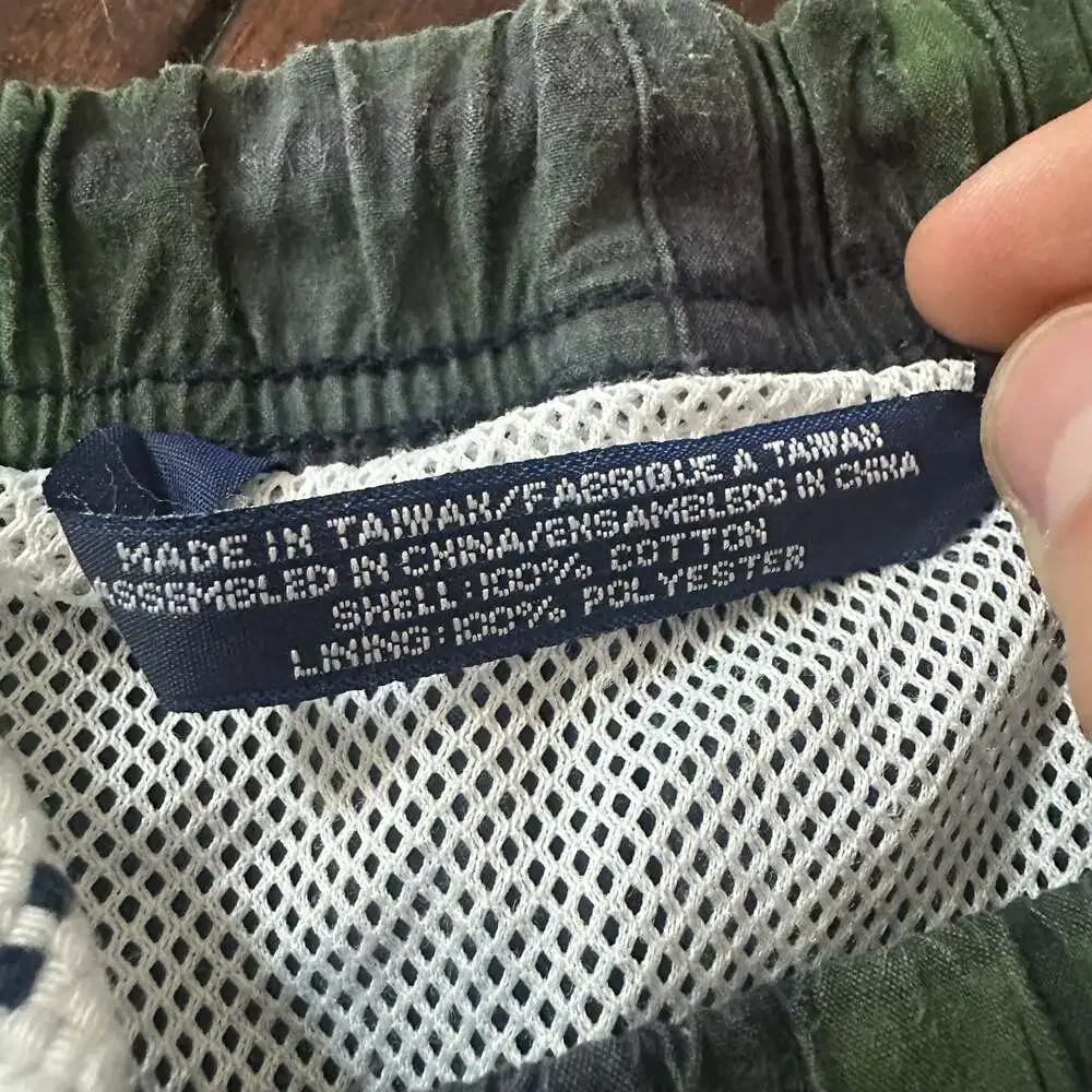 Vintage 90s Bowen & Wright Casual Wear Men's XL Colorblock Plaid Swim Trunks